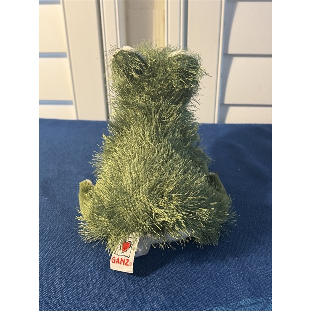 Ganz Webkinz Frog Plush Stuffed Animal No Code Green Shaggy